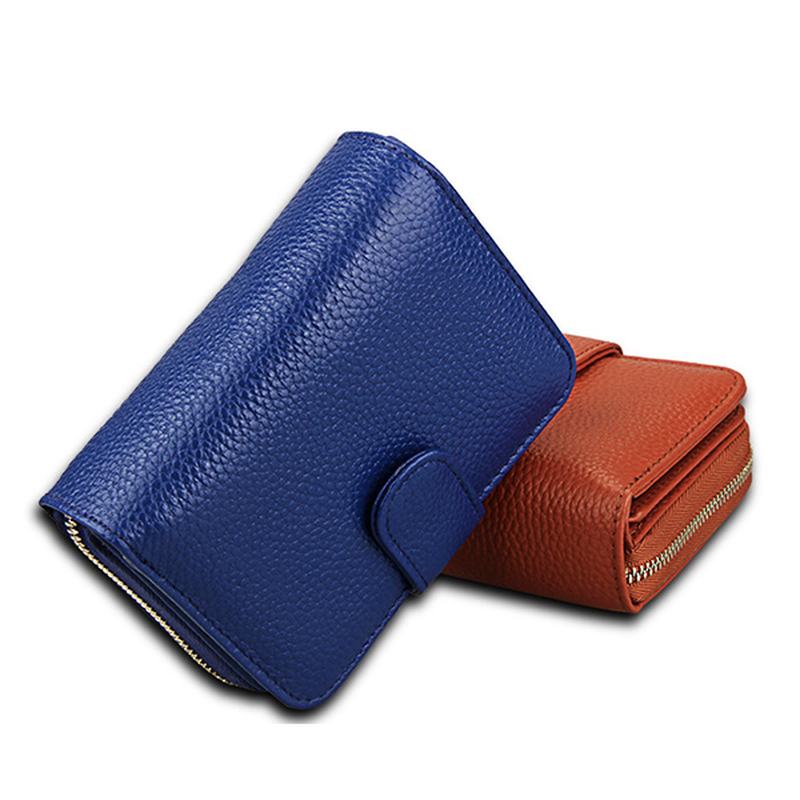 Skórzany Portfel Unisex Z 10 Gniazdami Na Karty Moda Hasp Card Holder