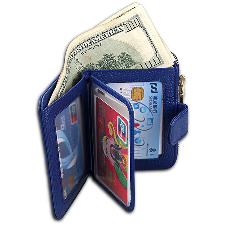 Skórzany Portfel Unisex Z 10 Gniazdami Na Karty Moda Hasp Card Holder