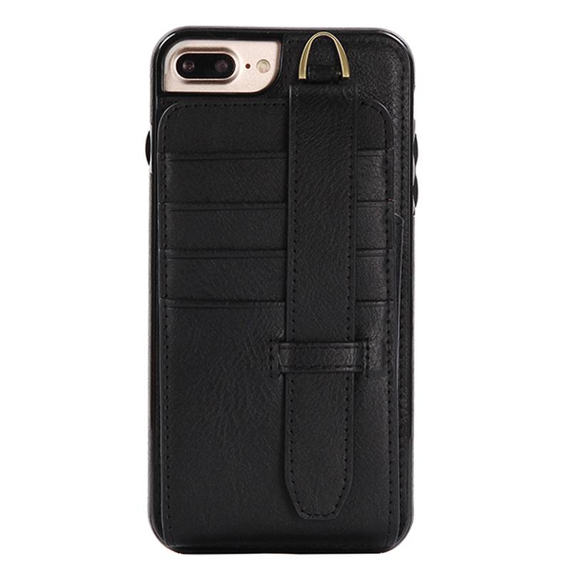 Skórzany Wielofunkcyjny Iphone 6 / 6 S / 6 Plus / 6 S Plus / 7 / 7 Plus Etui Portfel Posiadacz Karty Torba Na Telefon