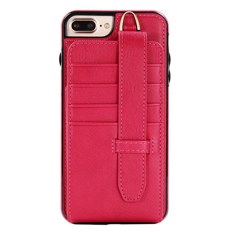 Skórzany Wielofunkcyjny Iphone 6 / 6 S / 6 Plus / 6 S Plus / 7 / 7 Plus Etui Portfel Posiadacz Karty Torba Na Telefon