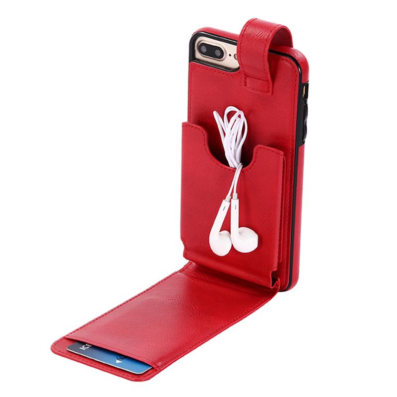 Skórzany Wielofunkcyjny Iphone 6 / 6 S / 6 Plus / 6 S Plus / 7 / 7 Plus Etui Portfel Posiadacz Karty Torba Na Telefon