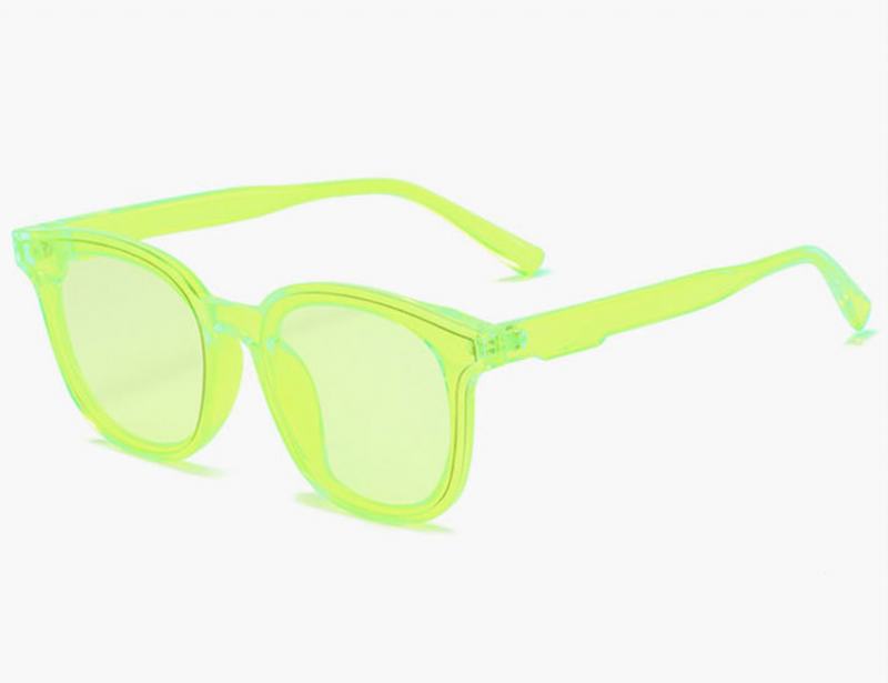 Spersonalizowane Małe Oprawki Fluorescencyjne Zielone Okulary Przeciwsłoneczne