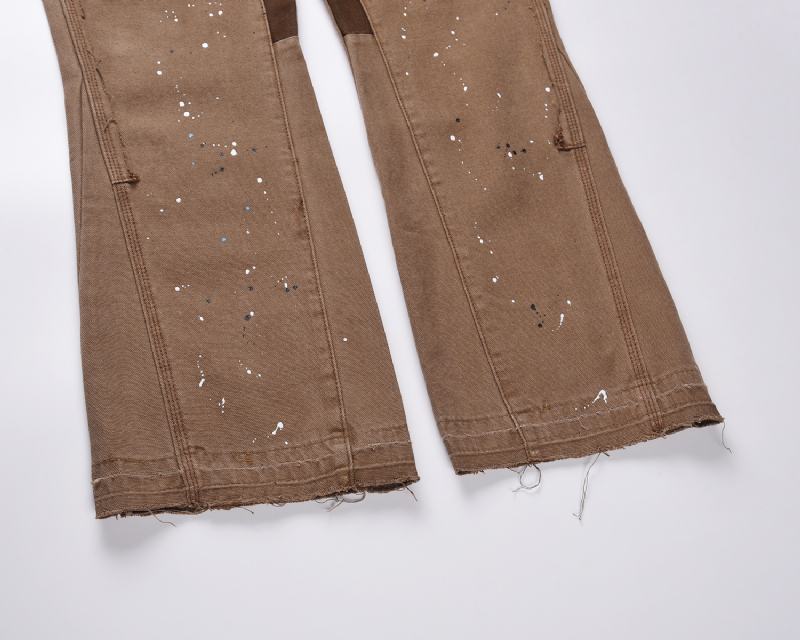 Spodnie Cargo Retrofit Style Rozkloszowane Spodnie Z Atramentem