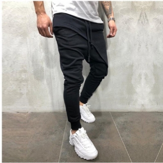 Spodnie Do Joggingu Spodnie Do Joggingu W Stylu Hip Hop Slim Casual Sportowe Spodnie Ze Sznurkiem Dla Mężczyzn