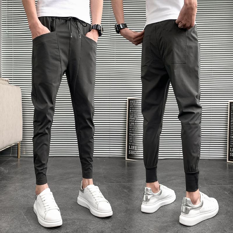 Spodnie Slim Spodnie Harlan W Jednolitym Kolorze