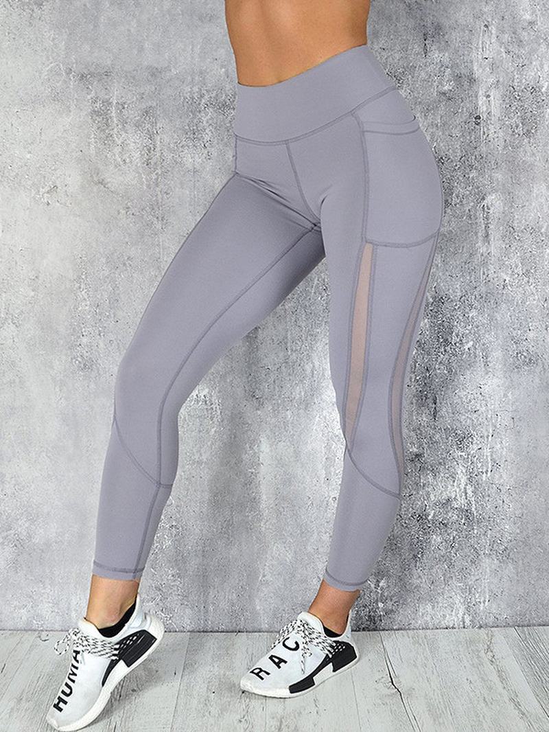 Sportowe Legginsy Do Biegania Z Siateczką Na Co Dzień