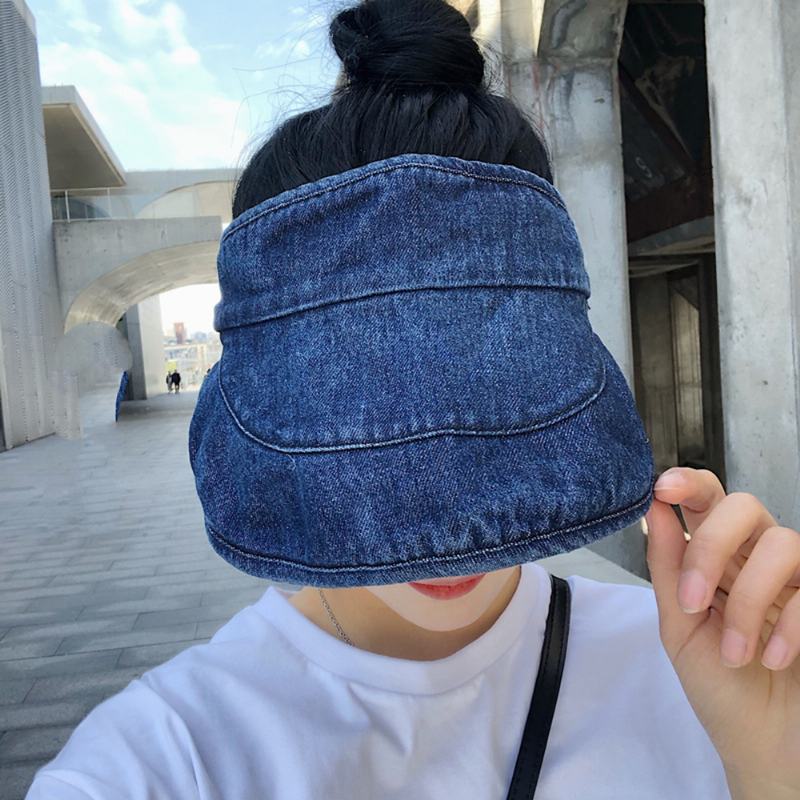 Sprany Denim Top Hat Ochrona Przed Słońcem Oddychający Regulowany