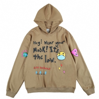 Tide Brand Cartoon Love Smiley Face Sweter Hip-hop Luźny Leniwy Styl