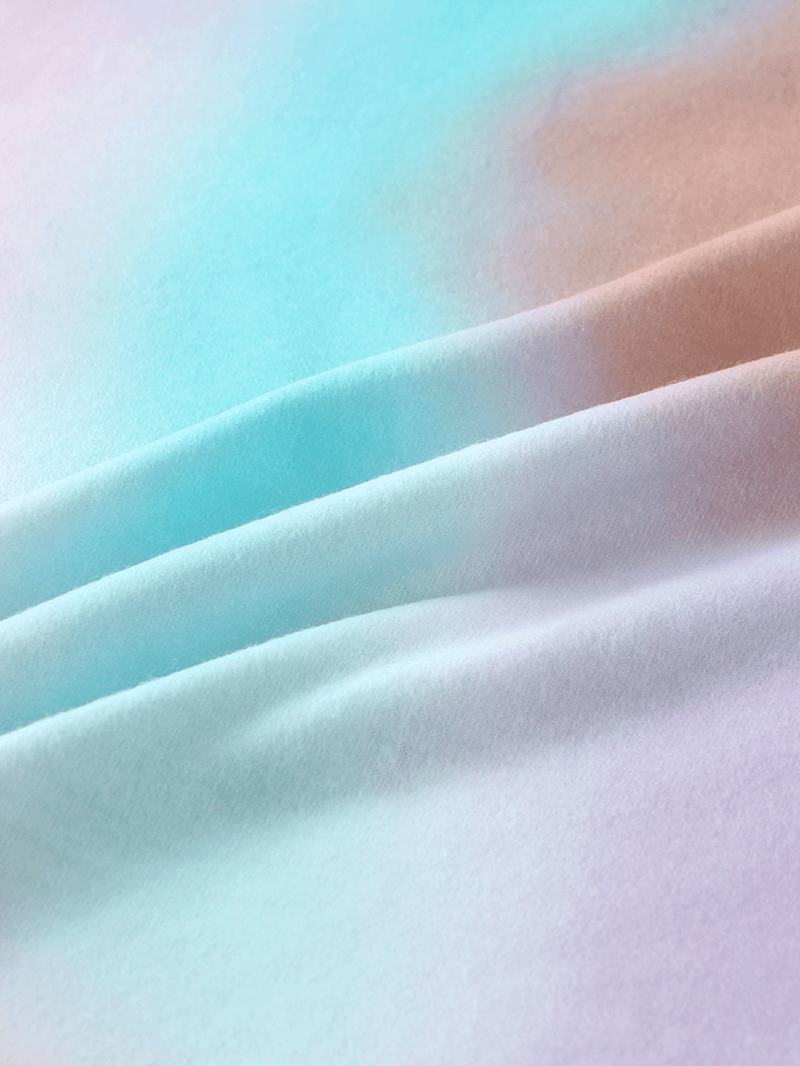 Tie Dye Drukowanie Loungewear Set Dreadient Dwuczęściowa Piżama Z Krótkim Rękawem