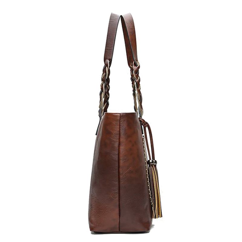 Torba Damska W Stylu Retro Faux Leather Hangbag