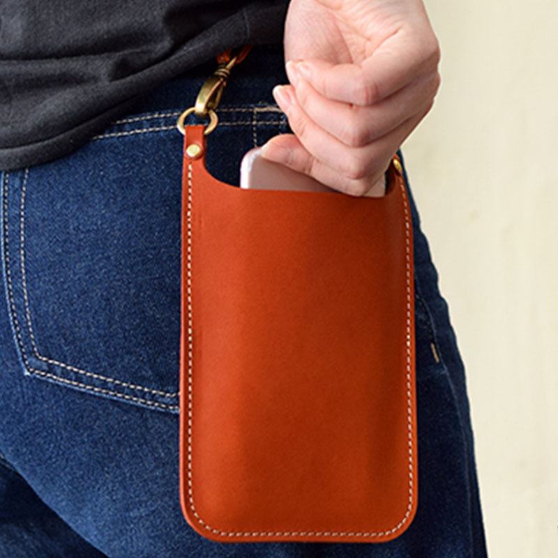 Torba Z Prawdziwej Skóry Vintage Casual Carry 6.1 Cala Torba Na Telefon Torba Na Monety Torba Na Talię Dla Kobiet Mężczyzn