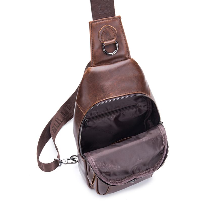 Torba Z Prawdziwej Skóry Vintage Sling Bag Torba Na Klatkę Piersiową Dla Mężczyzn