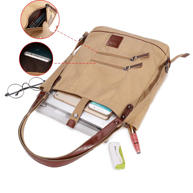 Torebka Damska Multi-carry Casual Canvas Torebka Torba Na Ramię Satchel Backpack