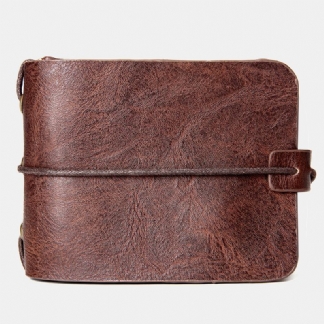 Udostępnij Kupony Mężczyźni Vintage Card Holder Solid Short