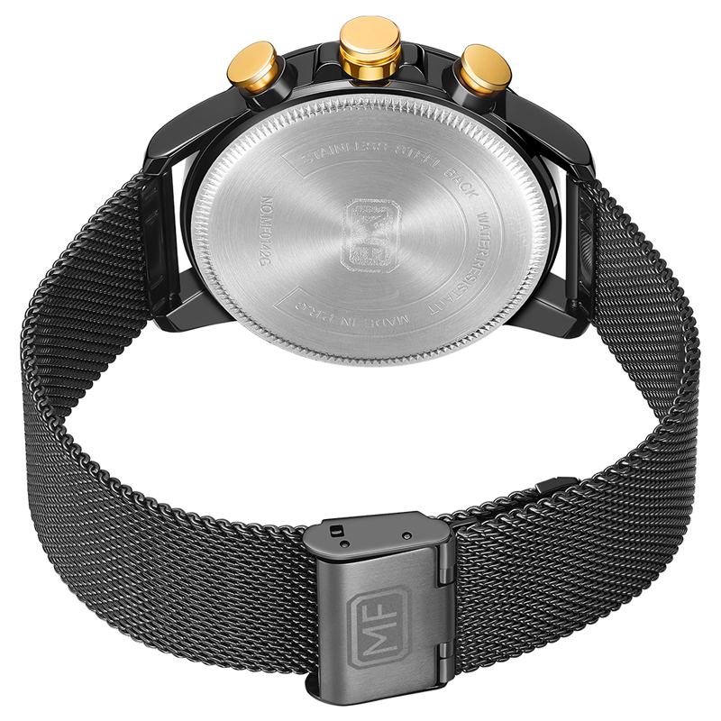 Ultra Cienki Pasek Z Siatki Kalendarz Luminous Biznesowy Zegarek Dla Mężczyzn Zegarek Kwarcowy