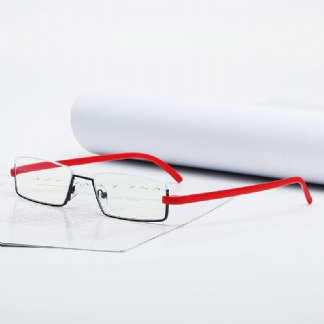 Ultralekkie Metalowe Okulary Przeciwzmęczeniowe Z Półoprawkami Modne I Wygodne