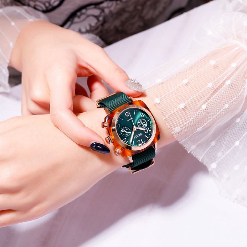 Unikalna Konstrukcja Multi-dial Luminous Wodoodporny Zegarek Kwarcowy Dla Kobiet