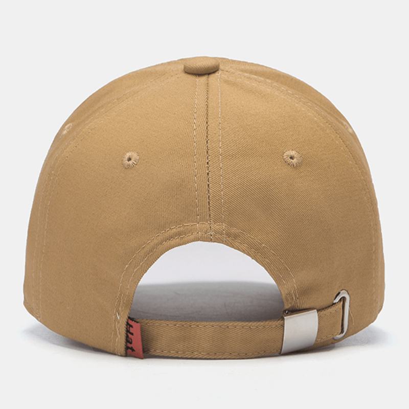 Unisex All-match Bawełna Litera Okrągła Etykieta Haft Sunshade CZapka Z Daszkiem