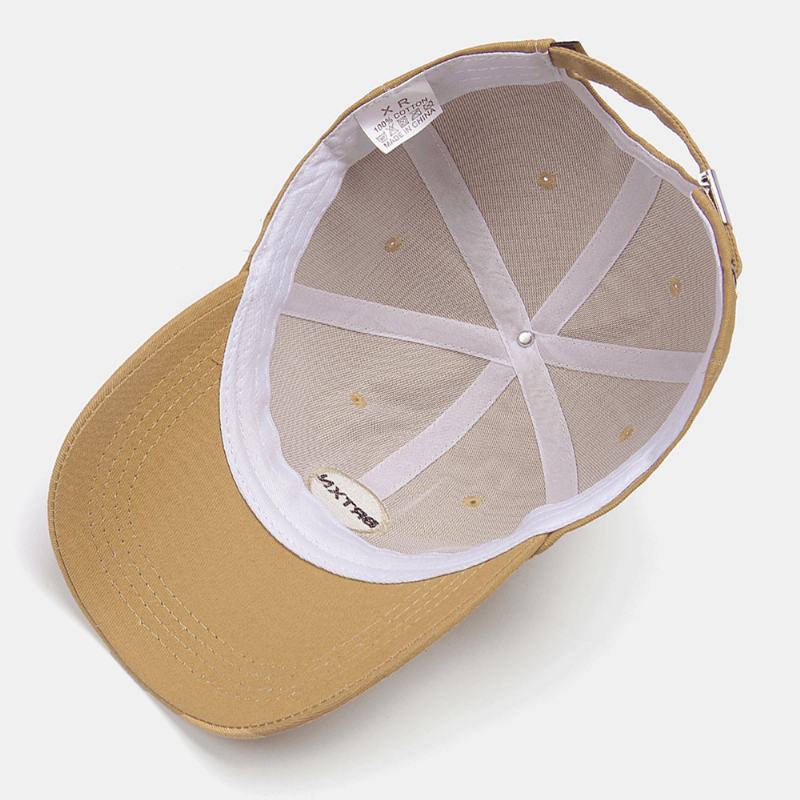 Unisex All-match Bawełna Litera Okrągła Etykieta Haft Sunshade CZapka Z Daszkiem