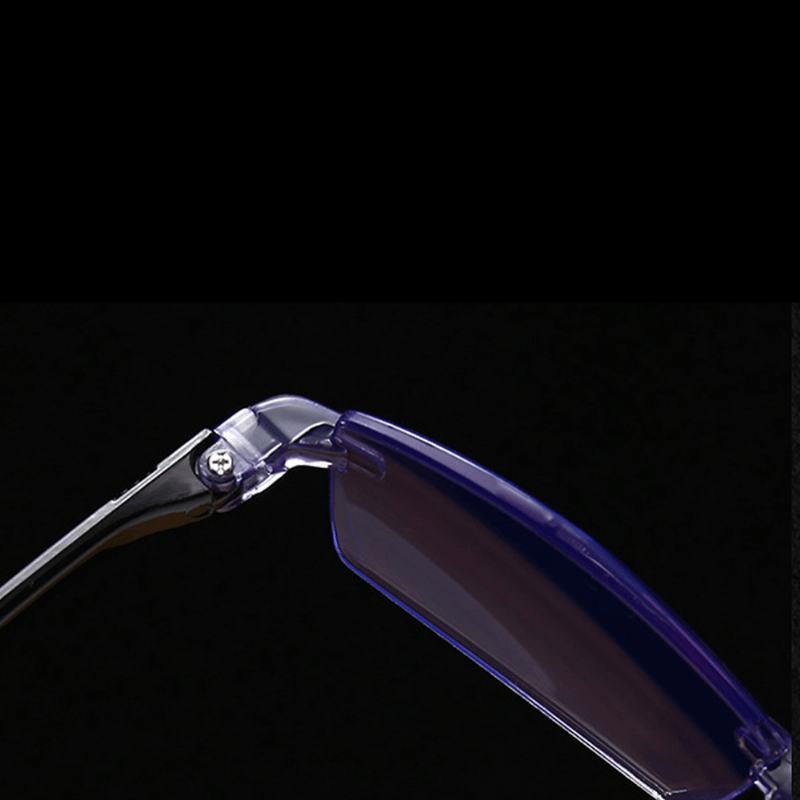 Unisex Anti-blue Light Bezramowe Hd Diamentowe Przycinanie Bi-light Podwójne Okulary Do CZytania Okulary Prezbiopijne