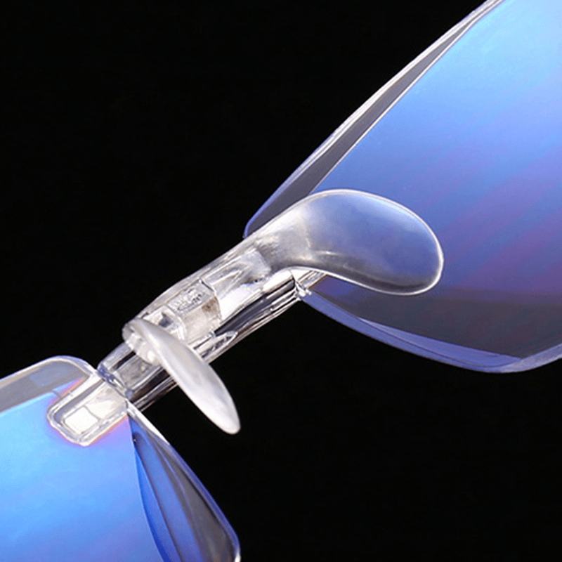 Unisex Anti-blue Light Bezramowe Hd Diamentowe Przycinanie Podwójne Okulary Do CZytania Okulary Dla Prezbiopii