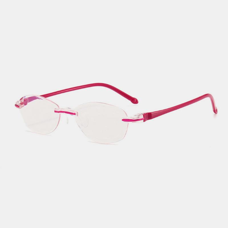 Unisex Anti-blue Light Bezramowe Hd Diamentowe Przycinanie Podwójne Okulary Do CZytania Okulary Dla Prezbiopii