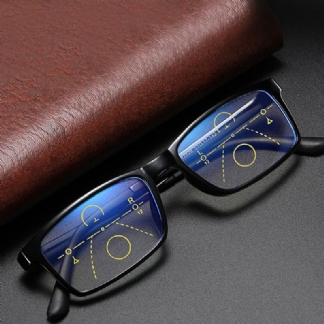 Unisex Anty-niebieskie Światło Odległość I Blisko Podwójnego Zastosowania Wieloogniskowe Okulary Do CZytania Z Zoomem Okulary Do Prezbiopii