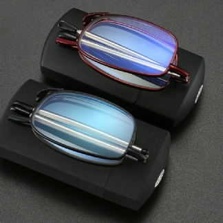 Unisex Anty-niebieskie Światło Składane Przenośne Teleskopowe Rozciągliwe Ramki Okulary Do CZytania Dla Rodziców Prezentowe Okulary Do Prezbiopii