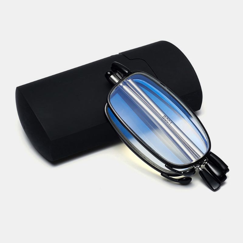 Unisex Anty-niebieskie Światło Składane Przenośne Teleskopowe Rozciągliwe Ramki Okulary Do CZytania Dla Rodziców Prezentowe Okulary Do Prezbiopii