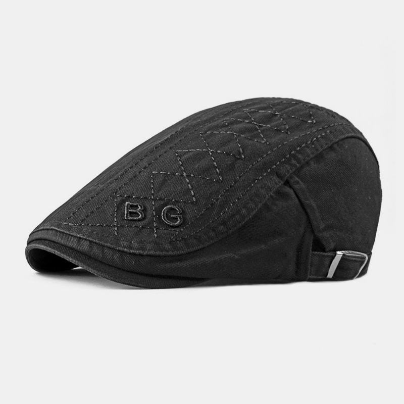 Unisex Bawełniane Litery Z Haftem Casual Moda Forward Hat Beret Hat