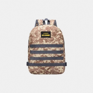 Unisex Camouflage Oxford Cloth Student School Bag Moda Game Trend Plecak