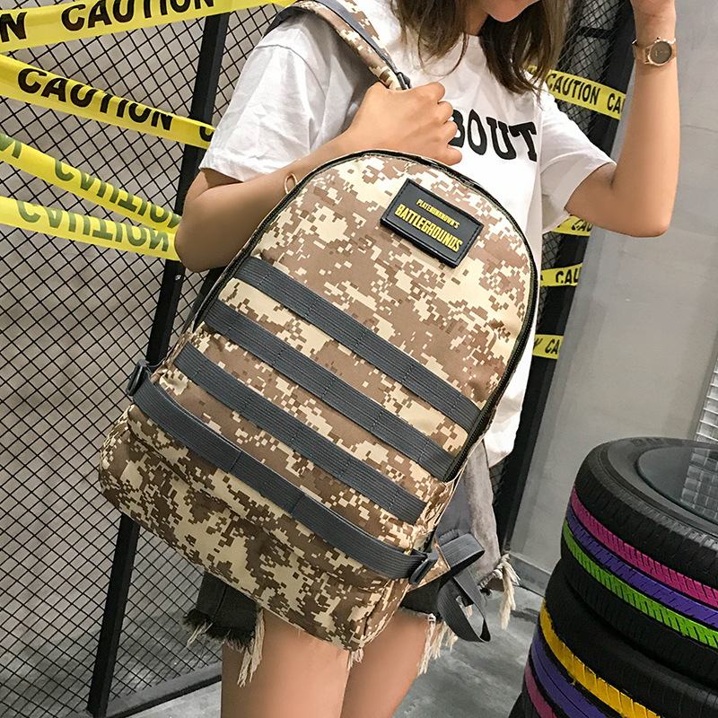 Unisex Camouflage Oxford Cloth Student School Bag Moda Game Trend Plecak