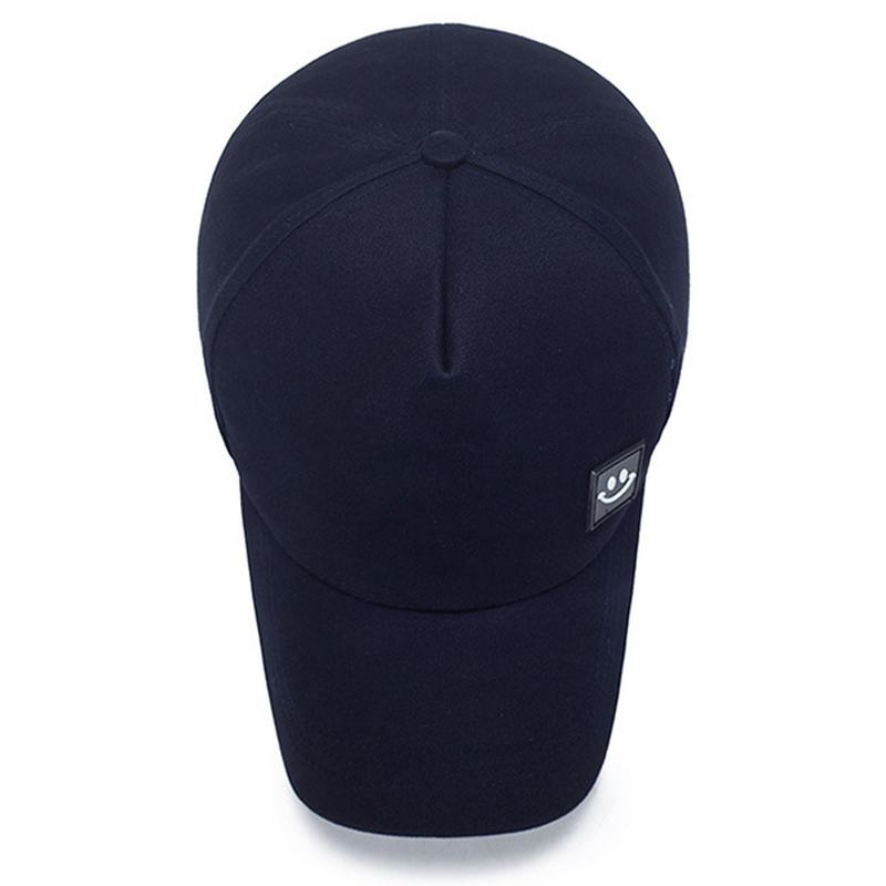 Unisex Canvas Uśmiechnięta Twarz Sun Peaked Cap Outdoor Sport Trucker CZapki Dla Mężczyzn I Kobiet