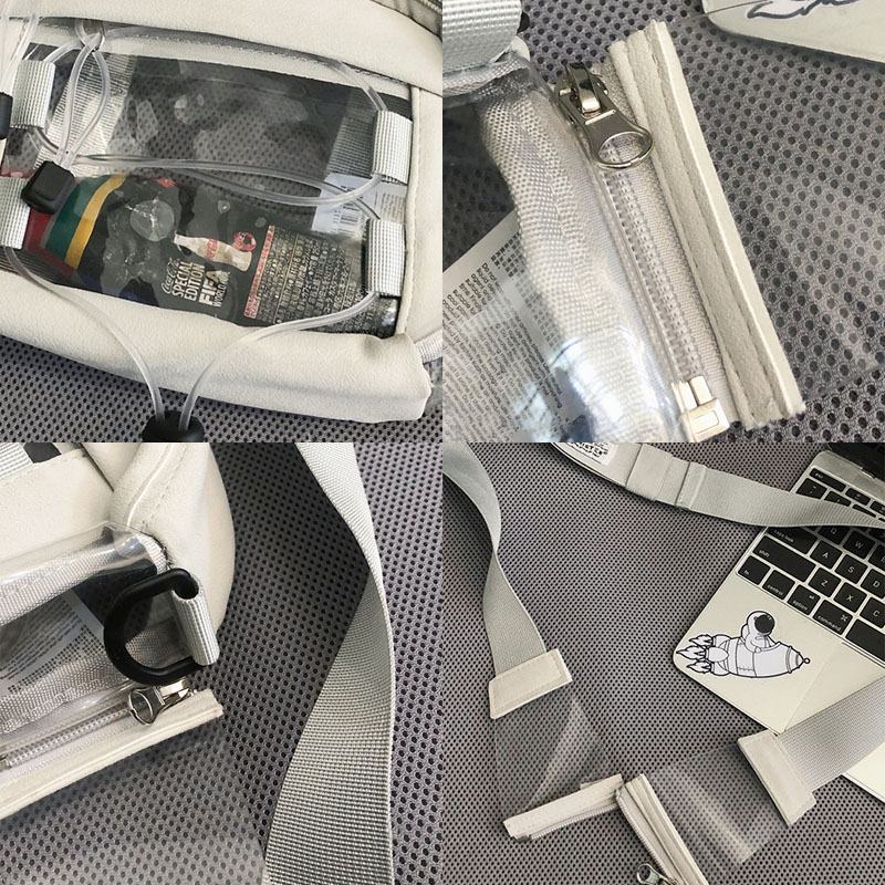 Unisex Casual Youth Outdoor Small Student Bag Torba Na Telefon Przezroczysta Torba Przezroczysta Torba