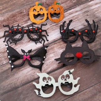 Unisex Filcowe Okulary Dla Dzieci Spider Pumpkin Skull Funny Party Decoration Okulary
