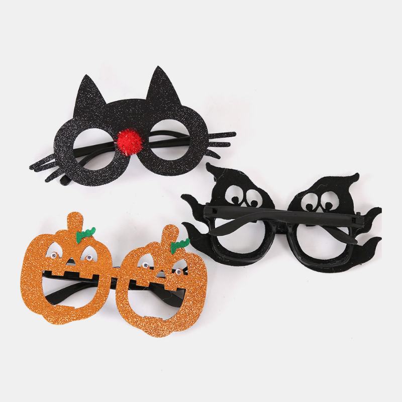 Unisex Filcowe Okulary Dla Dzieci Spider Pumpkin Skull Funny Party Decoration Okulary