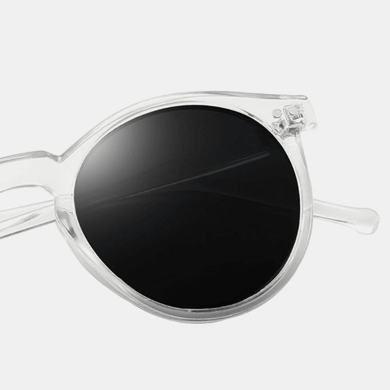 Unisex Gradient Soczewki Przezroczyste Pełne Ramki Okulary Przeciwsłoneczne Pokryte Ochroną Uv