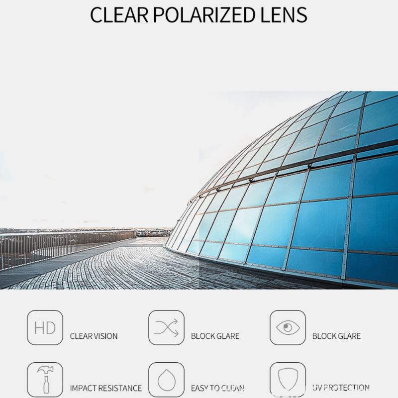 Unisex Gradient Soczewki Przezroczyste Pełne Ramki Okulary Przeciwsłoneczne Pokryte Ochroną Uv
