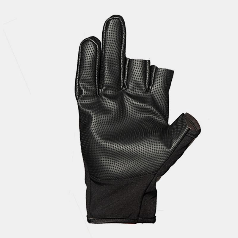 Unisex Half-finger Wodoodporne Outdoor Sport Reding Antypoślizgowe Skórzane Rękawiczki Wędkarskie