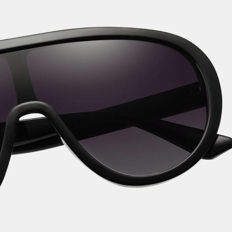 Unisex Jednoczęściowe Soczewki Duże Pełnoklatkowe Okulary Przeciwsłoneczne Z Ochroną Przed Promieniowaniem Uv Modne Okulary Przeciwsłoneczne