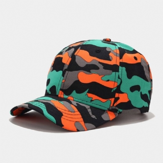 Unisex Kamuflażowa CZapka Z Daszkiem W Kolorze Graffiti Cotton Outdoor Suncreen Wild Fitted Hat