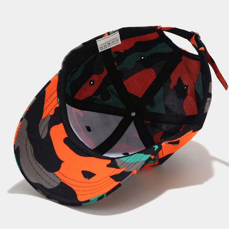 Unisex Kamuflażowa CZapka Z Daszkiem W Kolorze Graffiti Cotton Outdoor Suncreen Wild Fitted Hat