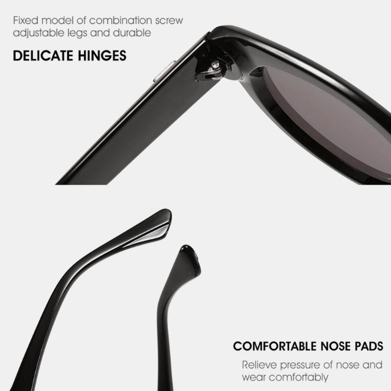 Unisex Kot Eye Pc Full Frame Hd Anti-uv Retro Okulary Przeciwsłoneczne