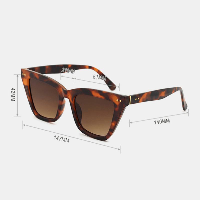 Unisex Kwadratowe Okulary Przeciwsłoneczne Z Pełną Ramką Modne Na Co Dzień Z Ochroną Przed Promieniowaniem Uv