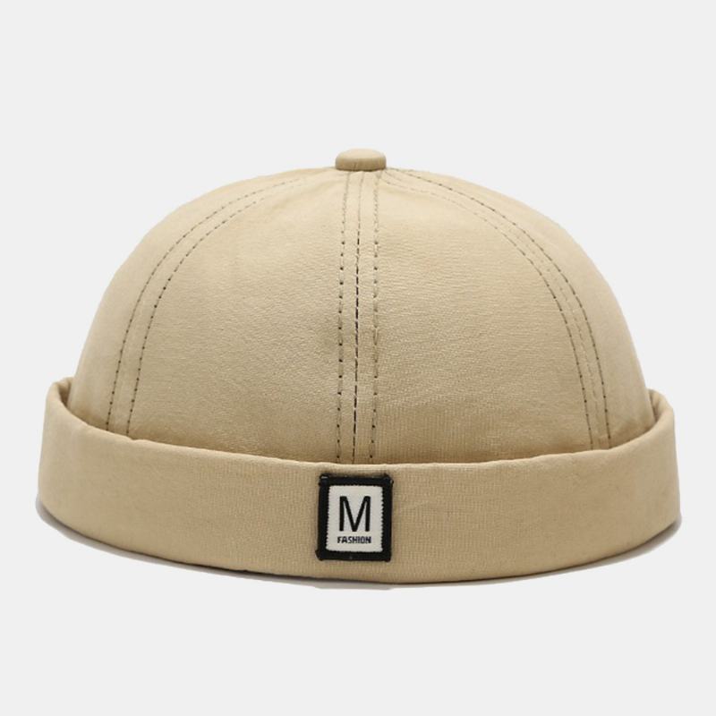 Unisex Łączenie M Letter Street Hip-hop Landlord Hat Moda Regulowana Osłona Przeciwsłoneczna CZapka Bez Rondu CZapka Z CZaszką