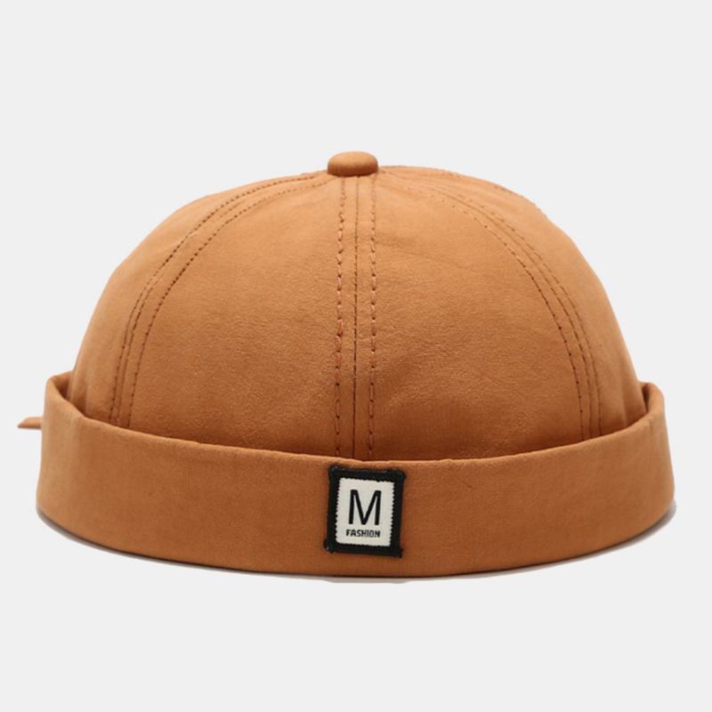 Unisex Łączenie M Letter Street Hip-hop Landlord Hat Moda Regulowana Osłona Przeciwsłoneczna CZapka Bez Rondu CZapka Z CZaszką