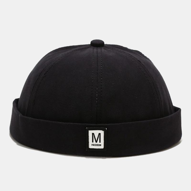 Unisex Łączenie M Letter Street Hip-hop Landlord Hat Moda Regulowana Osłona Przeciwsłoneczna CZapka Bez Rondu CZapka Z CZaszką