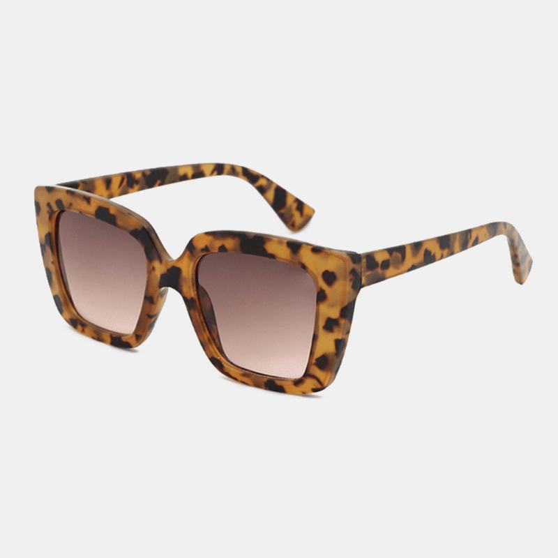 Unisex Leopard Zagęścić Pełnoklatkowe Okulary Przeciwsłoneczne Chroniące Przed Promieniowaniem Uv