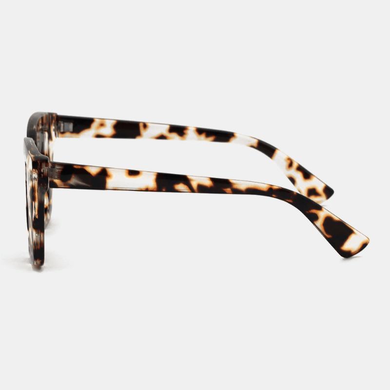 Unisex Leopard Zagęścić Pełnoklatkowe Okulary Przeciwsłoneczne Chroniące Przed Promieniowaniem Uv