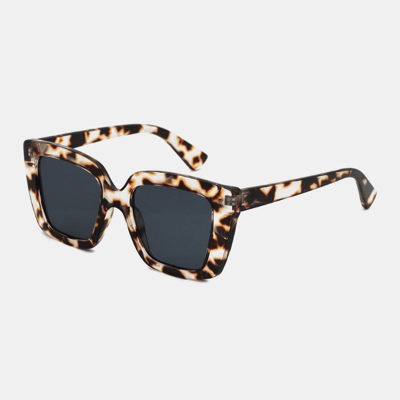 Unisex Leopard Zagęścić Pełnoklatkowe Okulary Przeciwsłoneczne Chroniące Przed Promieniowaniem Uv